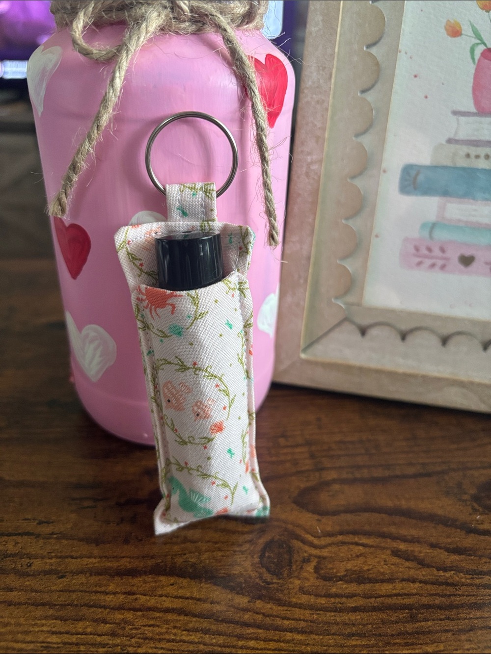 Handmade Keychain Roll-On Bottle Holder